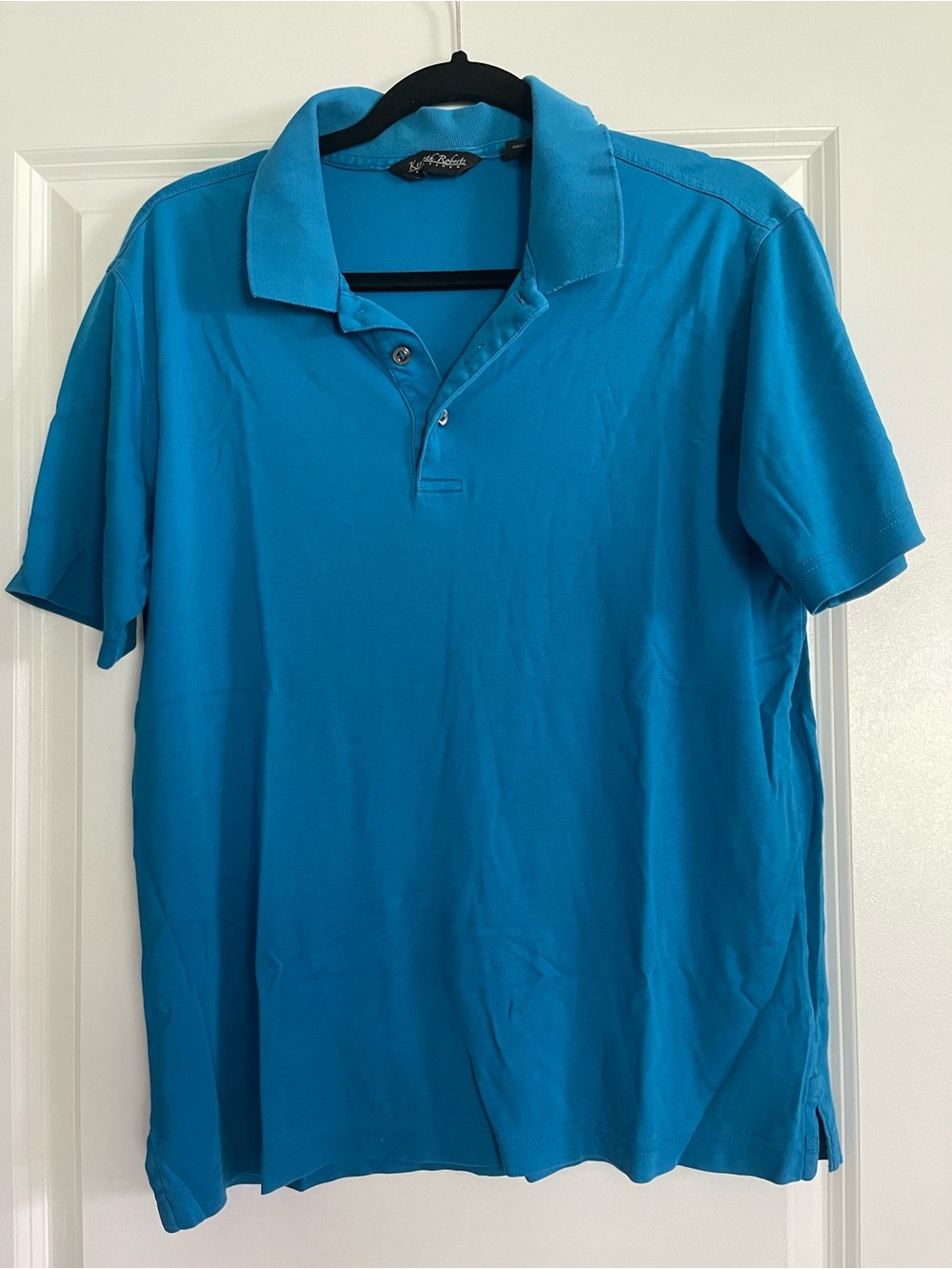 Kenneth Cole Turquoise Short-Sleeve Polo